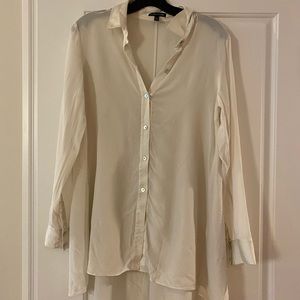Eileen Fisher 100% silk blouse size XS